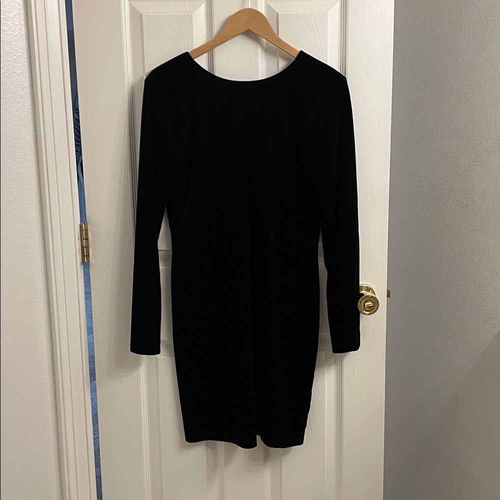 Nine West Black Velvet Dress